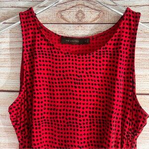 The Limited Red and Black Sleeveless Top